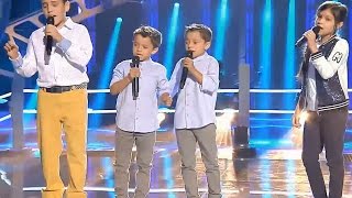 Carlos vs Antonio y Paco vs Kely quotToda Una Vidaquot – Las Batallas  La Voz Kids 2017 [upl. by Ymer]