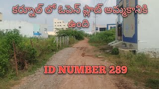 ID NUMBER 289 open plot for sale loan available location Kurnool [upl. by Ayahsey]