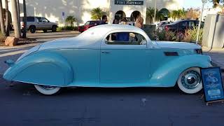 1937 Lincoln Zephyr Coupe V12 Engine Rick Dore Built quotCarribean Queenquot Custom Build Chuck Palumbo 37 [upl. by Wyon]