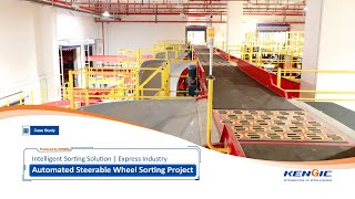 Automated Steerable Wheel Sorting Project in Express Industry  KENGIC Intelligent [upl. by Oiramel176]