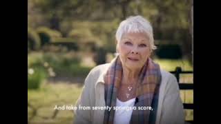 Dame Judi Dench channels Gielgud in her recitation of Housmans “Loveliest of Trees” [upl. by Yroger]