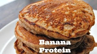 Banana Protein Pancakes Only 45 kcal Each [upl. by Yolanthe]