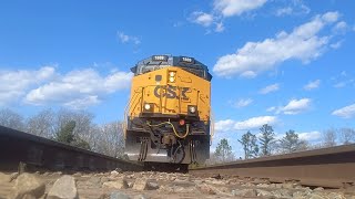 FAST Underneath view of 60MPH CSX Intermodal train [upl. by Ibrahim433]