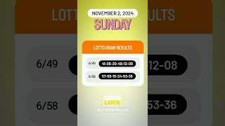 649 658 Live Draw Lotto Result  November 3 2024 Sunday 9 PM lottoresulttoday [upl. by Coulter]