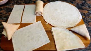 Samosa Pastry Patti recipe  No Dough No Kneading No Rolling No Oiling No Oven  Tutorial [upl. by Bekki328]