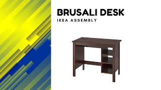 IKEA Assembly  Brusali Desk  Time Lapse [upl. by Ahsenauq344]