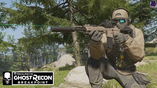 Ghost Recon Breakpoint  Base clearing DMR G28 and 416 1080p 60FPS [upl. by Burg]