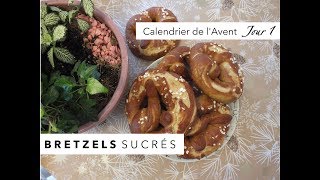 Jour 1  Bretzels sucrés  Recette VEGAN [upl. by Norabel]