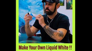 Make Liquid White Super Easy   Paintings By Justin [upl. by Adieren]