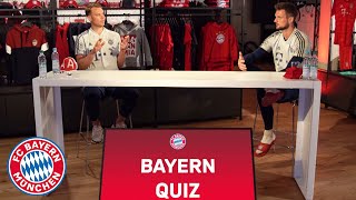 The big FC Bayern quiz with Manuel Neuer and Sven Ulreich [upl. by Longtin]