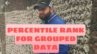 PERCENTILE RANK FOR GROUPED DATA [upl. by Skinner]