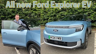 New Ford Explorer EV 2024 Initial Impressions amp Interior Tour [upl. by Akemehc]