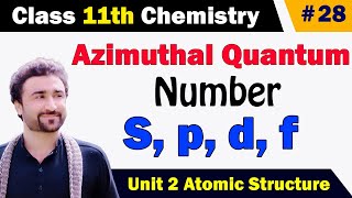 Azimuthal Quantum numbers class 11 chemistry  Explain Azimuthal quantum number [upl. by Hannahsohs]