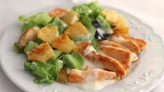 ENSALADA DE POLLO Y PIÑA CON SALSA DE YOGUR [upl. by Launame]