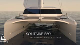 Solitaire 1360 Latest Catamaran Design Release  Schionning Designs Solitaire Sailing Series [upl. by Ais804]