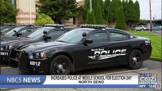 North Bend Middle School increasing police presence for election day [upl. by Yemane]