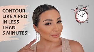 SUPER EASY QUICK CONTOUR TUTORIAL  NINA UBHI [upl. by Kcirrag]