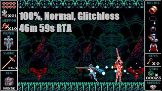 Odallus The Dark Call speedrun  46m59s RTA  100 Normal Glitchless [upl. by Demetre32]