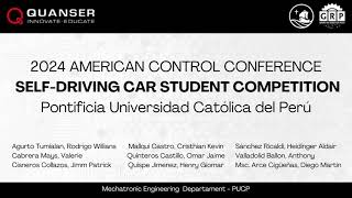 ACC 2024 SelfDriving Car Competition  PUCP [upl. by Libbie]