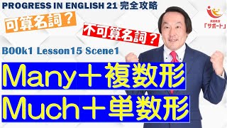 many＋複数形 much＋単数形【Progress Book1 Lesson151】【プログレス】 [upl. by Aryaz]