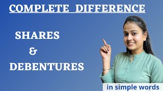 Difference between shares and debentures explained in Hindi  shares  debentures  gole commerce [upl. by Aicilev330]