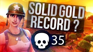 35 Kill Soloish vs Squads Solid Gold Fortnite [upl. by Yorick]