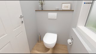 Installation des Packs WC suspendu Geberit G500 Design et Design Compact par Geberit [upl. by Enoid]