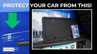 Avoid Paint Damage  Protect Your Vehicle With This Silicone License Plate HolderFrame [upl. by Bjork]