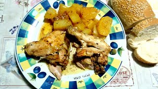 Pollo al forno con patate ricetta [upl. by Cecily]