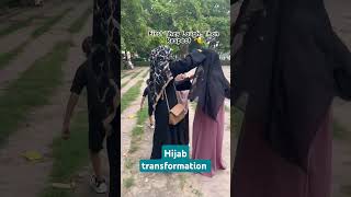 hijab transformation in public 💗 shorts abaya muslimah trending viral deen islamic youtube 💞 [upl. by Cnahc961]