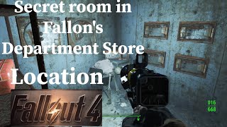 Fallout 4  Secret Room in Fallons Department Store [upl. by Jewel]