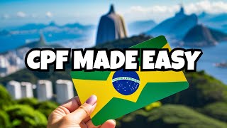 Quick amp Easy Guide to Obtaining a CPF Number in Brazil [upl. by Eicats]