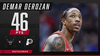 DeMar DeRozan scores SEASON HIGH in Bulls’ OT win vs Pacers 🎥  NBA on ESPN [upl. by Odrareg]