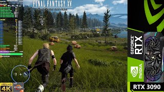 Final Fantasy XV HD Textures Max Settings VXAO 4K  RTX 3090  Ryzen 9 5950X [upl. by Llednil]