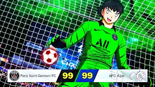 PSG Having a Goals Battle Against Ajax  Captain Tsubasa [upl. by Arty448]