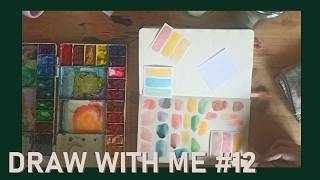 Draw with me 12  Sketchbook session no music no talking drawing sounds [upl. by Ashlee504]