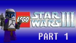 Gaming with the Kwings  Lego Star Wars III Wii co op part 1 [upl. by Aronoh]