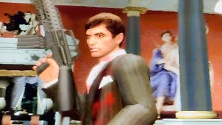 Scarface  Final Mansion Shootout Scene ps2 [upl. by Htidirem245]