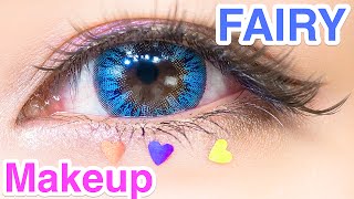 Childish FAIRY MAKEUP TUTORIAL by Kawaii fashion model YUI MINAKATA  皆方由衣の幼めフェアリーメイク [upl. by Htebazileyram]