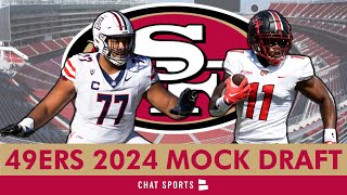 NEW 2024 49ers Mock Draft 7Round San Francisco 49ers Draft Picks For 2024 NFL Draft [upl. by Mairhpe]