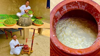 Saag Makkhan Malai Aur Makki Ki Roti  Traditional Saag Recipe  Punjabi Saag  Village Life Punjab [upl. by Nivan905]