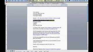 How to Write a Business Letter [upl. by Tertius910]