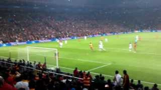 CL GalatasarayReal Madrid Drogba Legend goal Tribün Çekimi Stadium Live [upl. by Nolyd159]