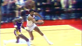 This Date in NBA History Julius Erving quotRock The Baby Dunkquot in 1983 [upl. by Llednor392]