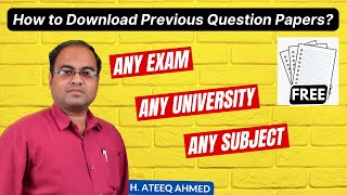 How to Download Previous Question Papers [upl. by Andre]