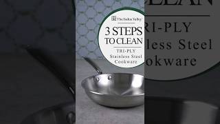 😍 3 Simple Steps To Clean Your Stainless Steel Cookware theindusvalley stainlesssteel sta [upl. by Ahgiela545]