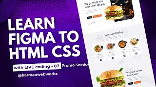 Learn HTML CSS step by step from Figma design To Html  with Live coding Project 001  Video 7 [upl. by Eugaet518]