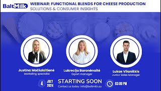 BaltMilk Functional Blends for Cheese Production Solutions amp Consumer Insights [upl. by Barnard879]