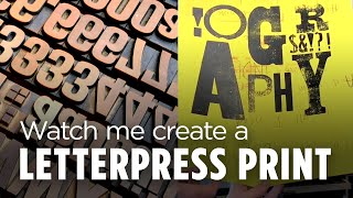 Watch the Letterpress Printing Process Step by Step  Graphic design tutorial [upl. by Anikal361]