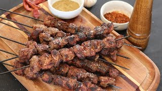 Barbecue Lamb Skewers Recipe [upl. by Airalav737]